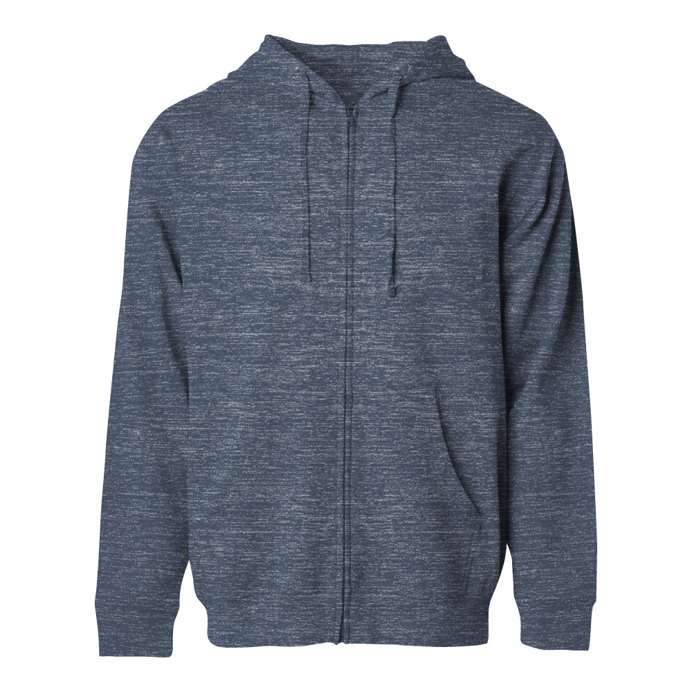 ABDS ZP UP HOODIE HEATHER BLUE - Anderson Bros Design and Supply