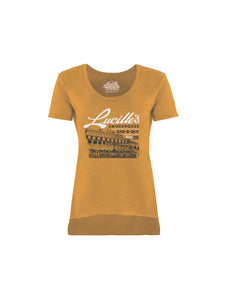ILLUSTRATION WOMEN TEE (GOLD) - Anderson Bros Design and Supply