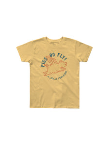 PIGS DO FLY YOUTH TSHIRT (BANANA CREAM) - Anderson Bros Design and Supply